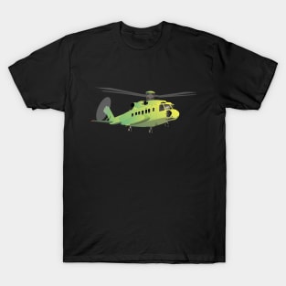 Green and Yellow Helicopter T-Shirt